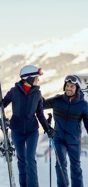 famille qui ski