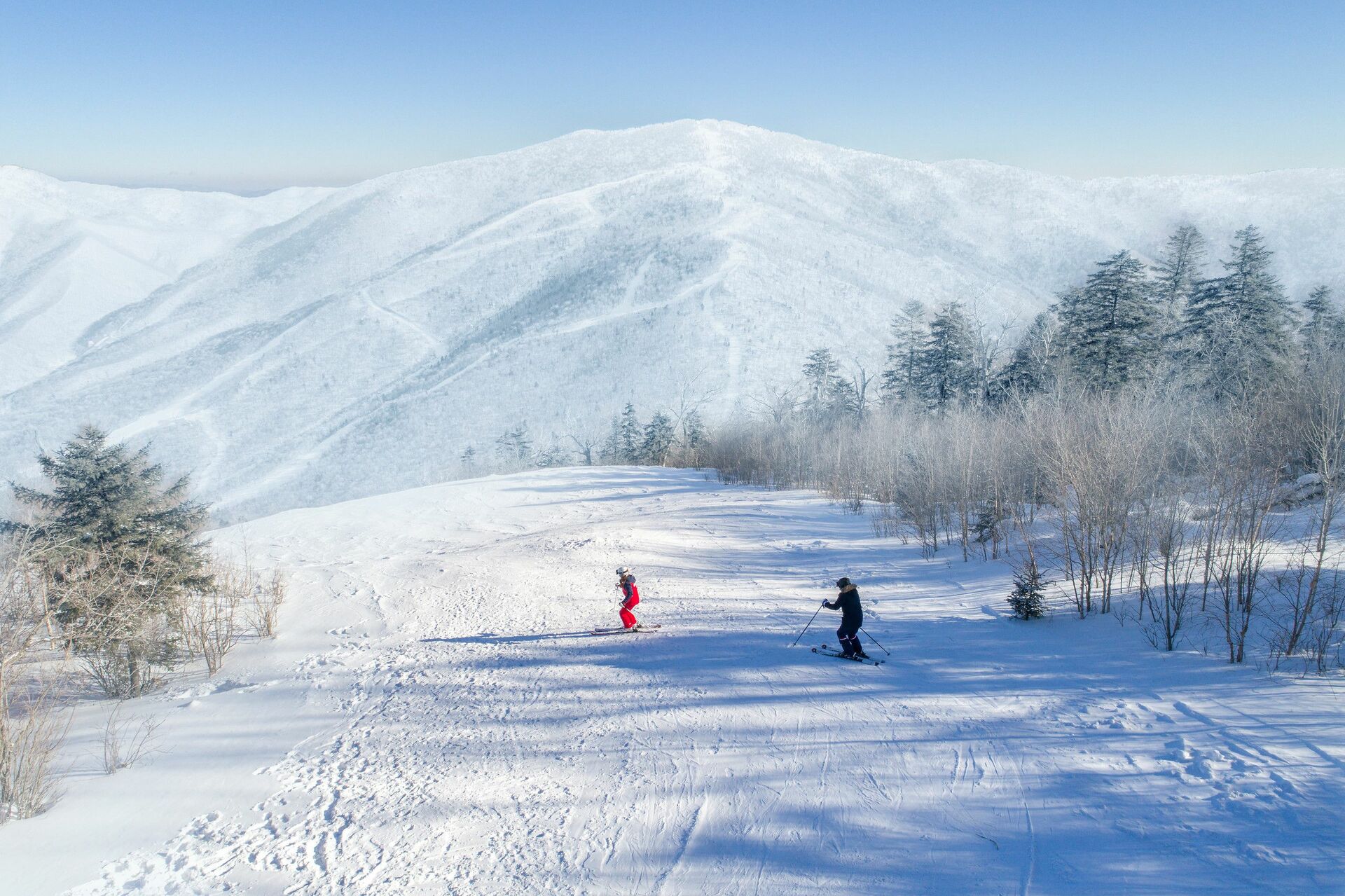 Club Med Sahoro Vue skieurs