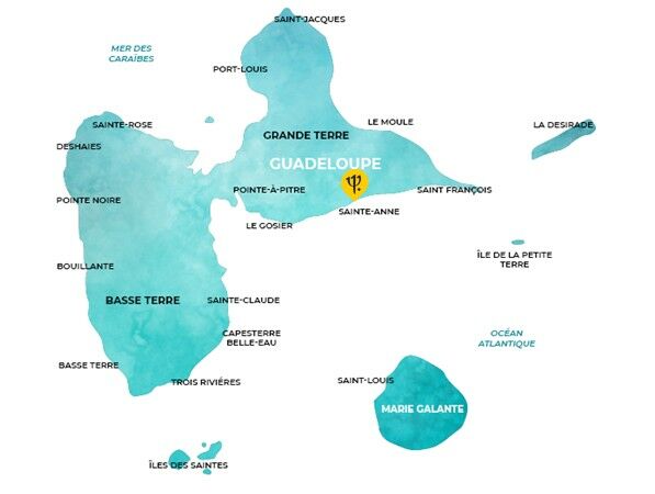 Carte Guadeloupe