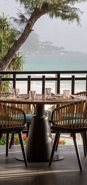 Chef cuisinier en bord de mer