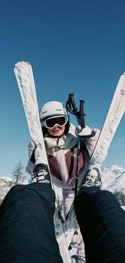 famille qui ski