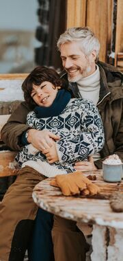 famille qui ski
