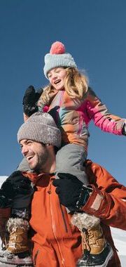 famille qui ski