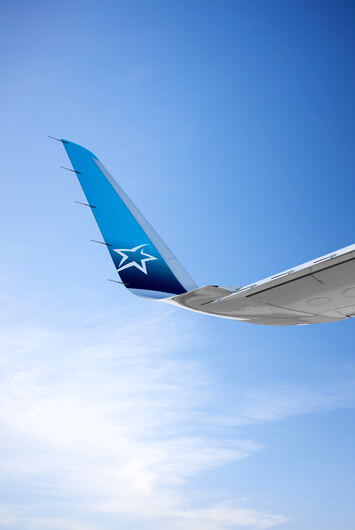 Compagnie aérienne Frenchbee Avion Air Transat dans le ciel