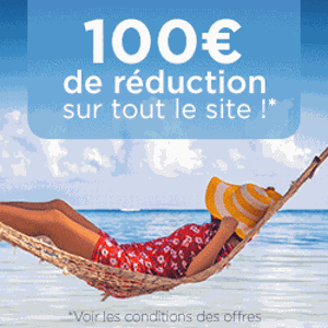 100€ de réduction sur tout le site avec le code ETE26