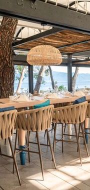 Chef cuisinier en bord de mer