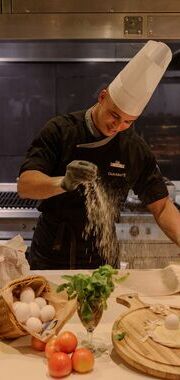 Chef cuisinier en bord de mer
