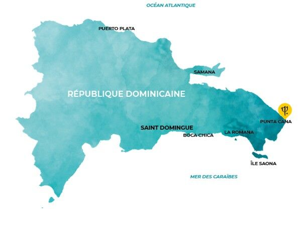 Carte Club Med Punta Cana Carte République Dominicaine