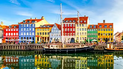 Bâtiments colorés à Copenhague