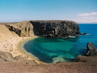 Plage de Papagayo à Lanzarote