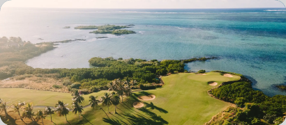 Golf avec vue sur mer à l'Île Maurice