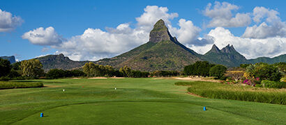 Golf vue sur Morne à l'Île Maurice