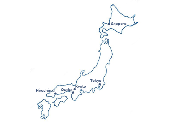 carte du Japon