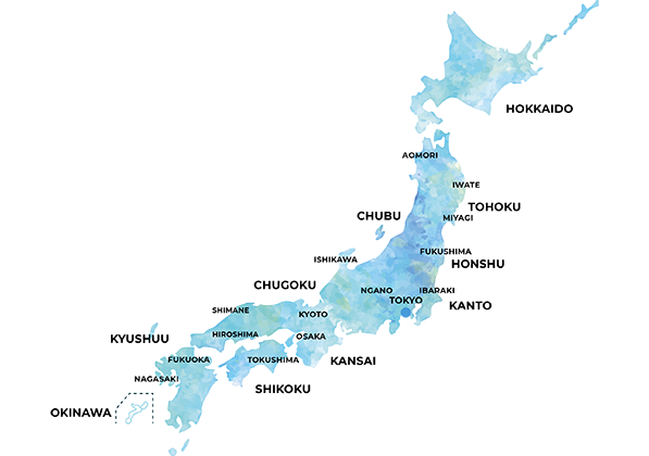 carte du Japon
