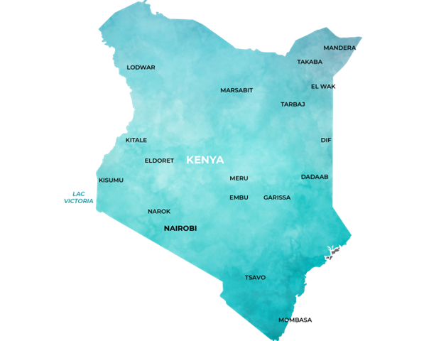 carte du Kenya