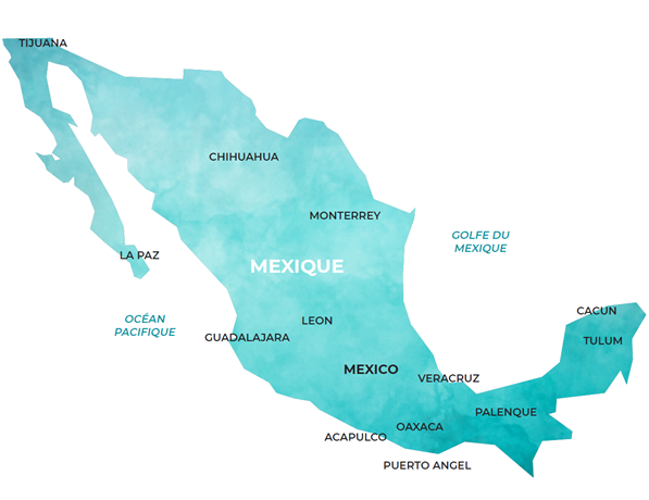 carte du Mexique