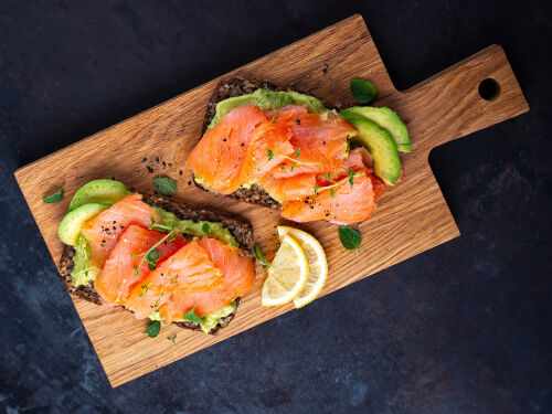 Tarines de saumon fumés