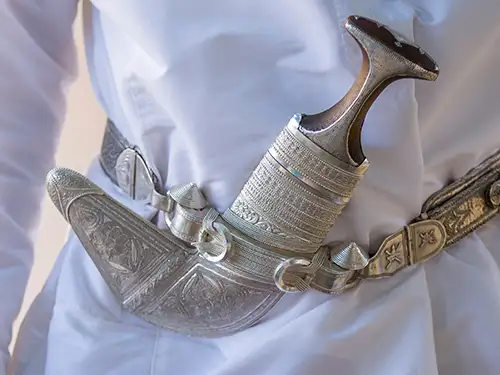 Khanjar  la ceinture d'un omanais
