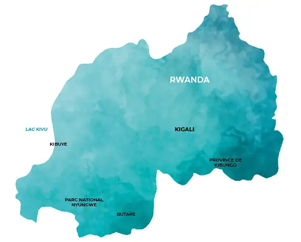 carte du Rwanda