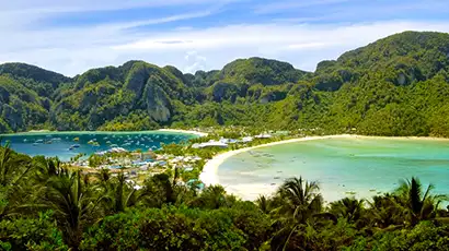 Vue sur la mer à Koh Phi Phi