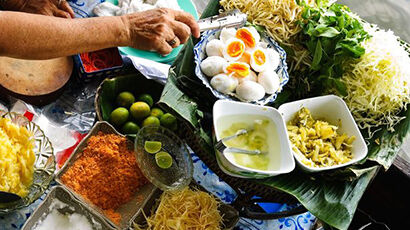 Plusieurs petits plats thaï