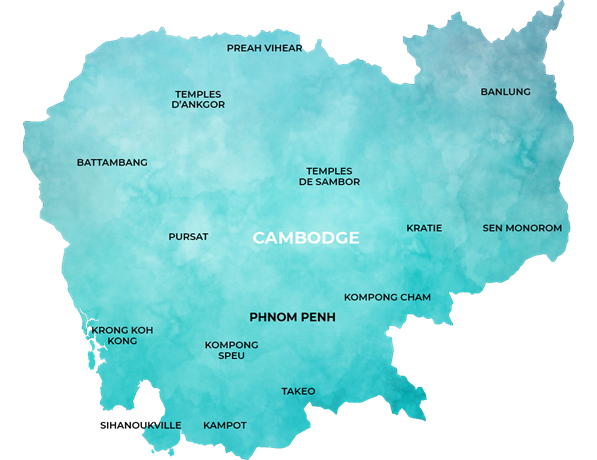 carte du Cambodge