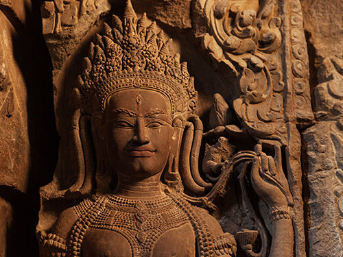 Sculpture sur temple