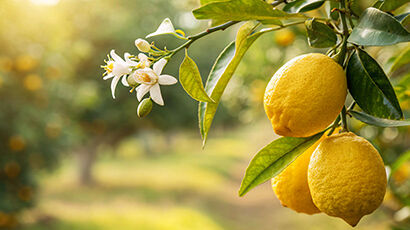 Branche avec citrons