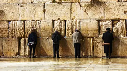 Mur des lamentations à Jérusalem