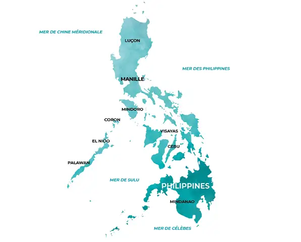 carte des Philippines