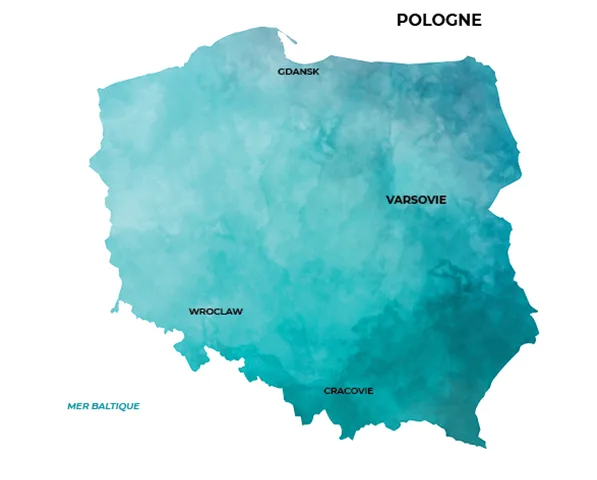 Carte de la Pologne carte de la Pologne