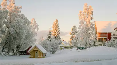 Paysage enneigé