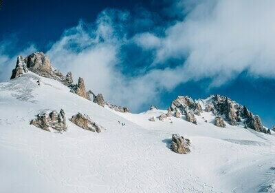 Montagne enneigée à Tignes