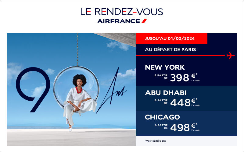 Billets d'avions Air France pas cher et Havas Voyages